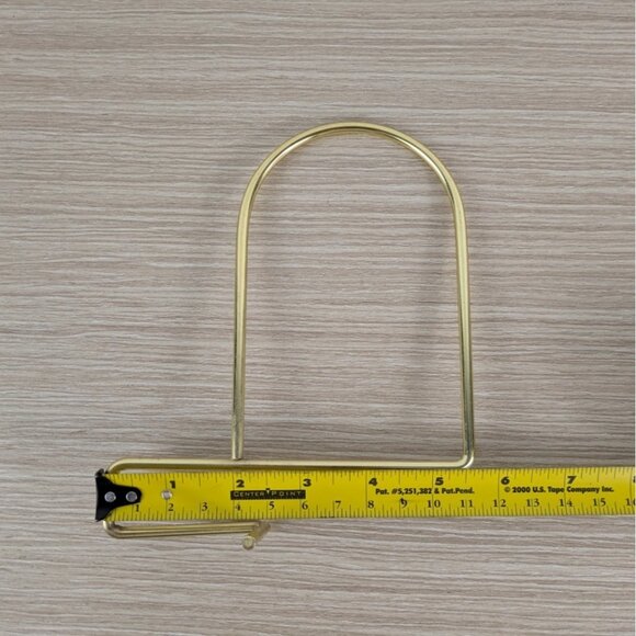 Gold Wire Bookends Pair – Minimalist Modern Style, Similar to IKEA FLIT - Picture 3 of 5